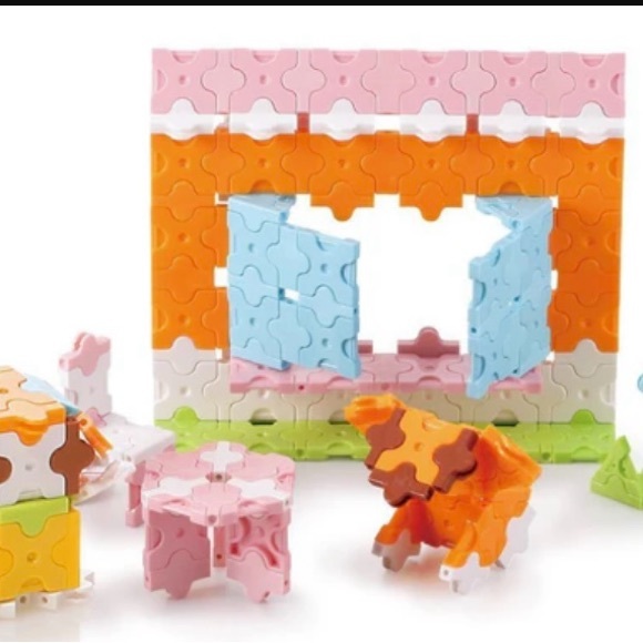 🔴 BLOCKS LaQ Japanese Bldg Set: 300 piece Freestyle Pastel Colors P7-11 No Box - Picture 7 of 16